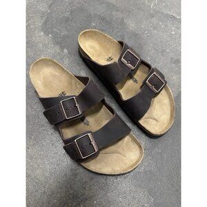 BIRKENSTOCK Arizona Habana Oiled Sandals Leather Brown